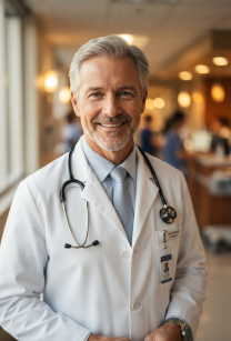Dr. Morgan on a mobile video call